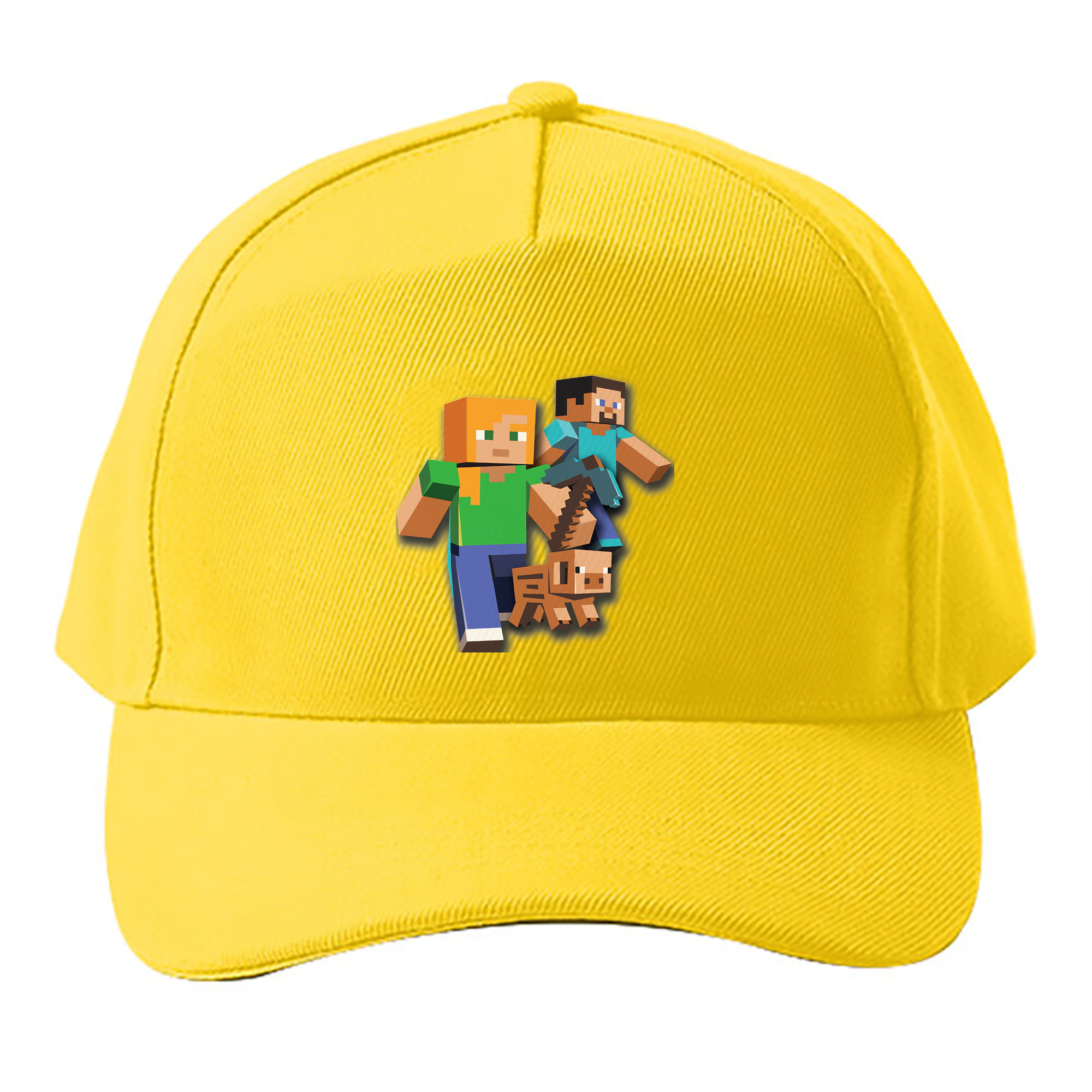（画像用） マインクラフト ブロックの世界 Minecraft MC Block world ベースボールキャップ 綿100％ 男女兼用 帽子 スポーツ